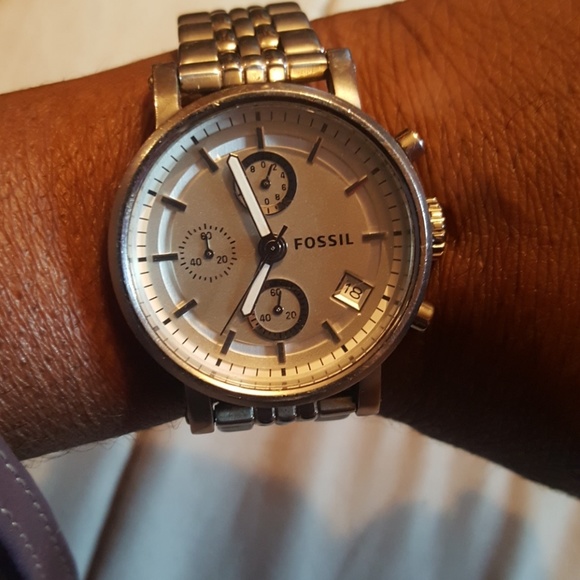 Fossil watch with tin - Picture 3 of 4